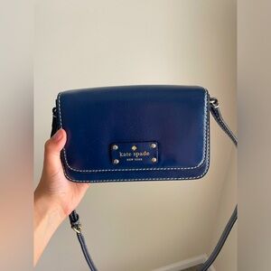 Small Kate Spade Navy Blue Crossbody